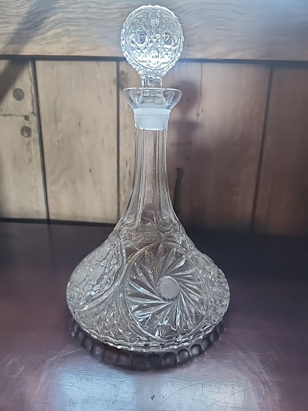 American Brilliant Period Cut Crystal Decanter
